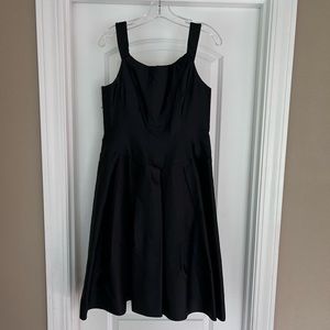 Black dress on straps. Size 12